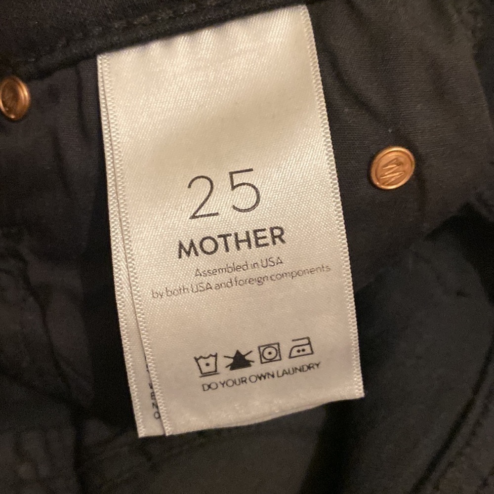 Mother stunner zip ankle step gray not guilty black jeans . Size 25. - Picture 11 of 15